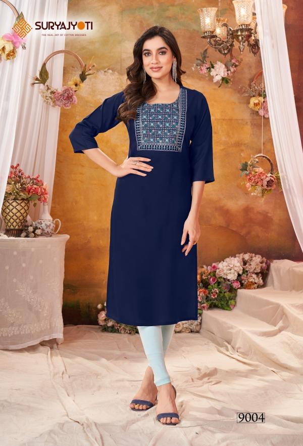 Suryajyoti Nirja Advance Vol-9- Straight Kurtis